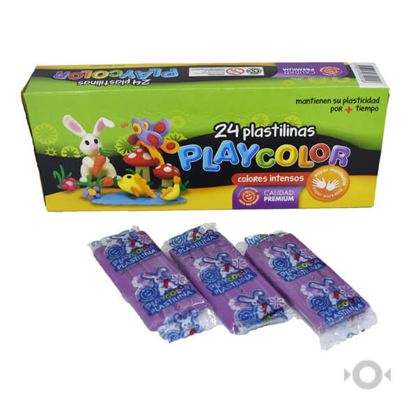 Plastilina PLAY COLOR Violeta x24u. Golomax